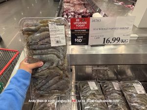9/14 WHOLE FARMED SHRIMP (PER KG)