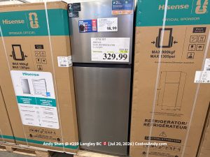 HISENSE 24 IN. REFRIGERATOR 11.5 CUFT