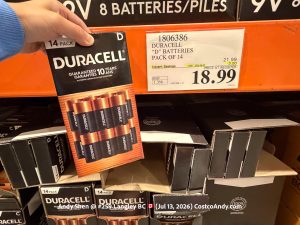 DURACELL “D” BATTERIES PACK OF 14