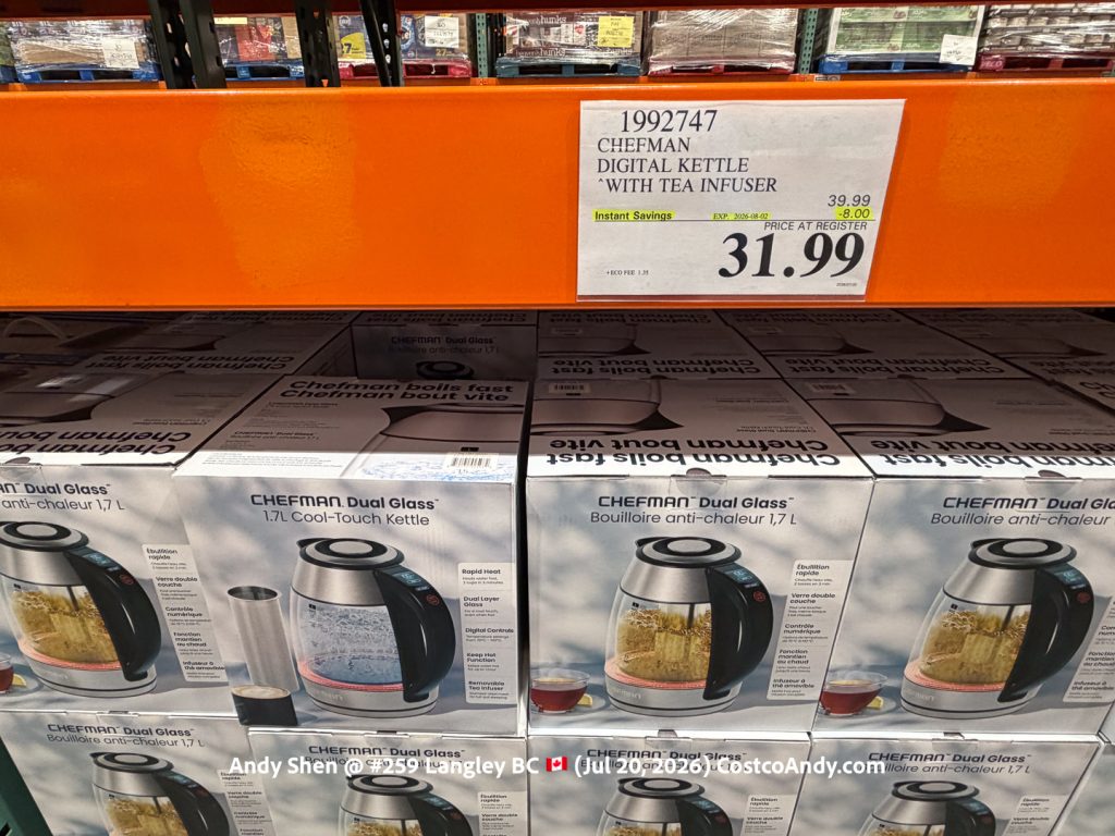 CHEFMAN DIGITAL KETTLE WITH TEA INFUSER