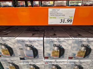 CHEFMAN DIGITAL KETTLE WITH TEA INFUSER