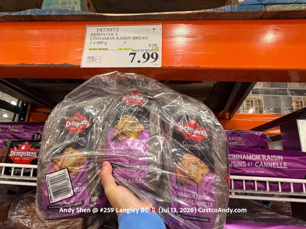 DEMPSTER’S CINNAMON RAISIN BREAD 3 X 680 G