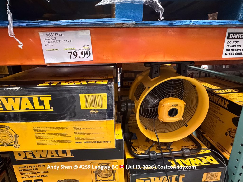 DEWALT 16 INCH DRUM FAN