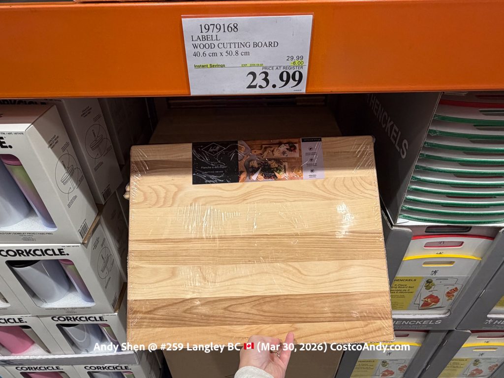 LABEL WOOD CUTTING BOARD 40.6CM X 50.8CM