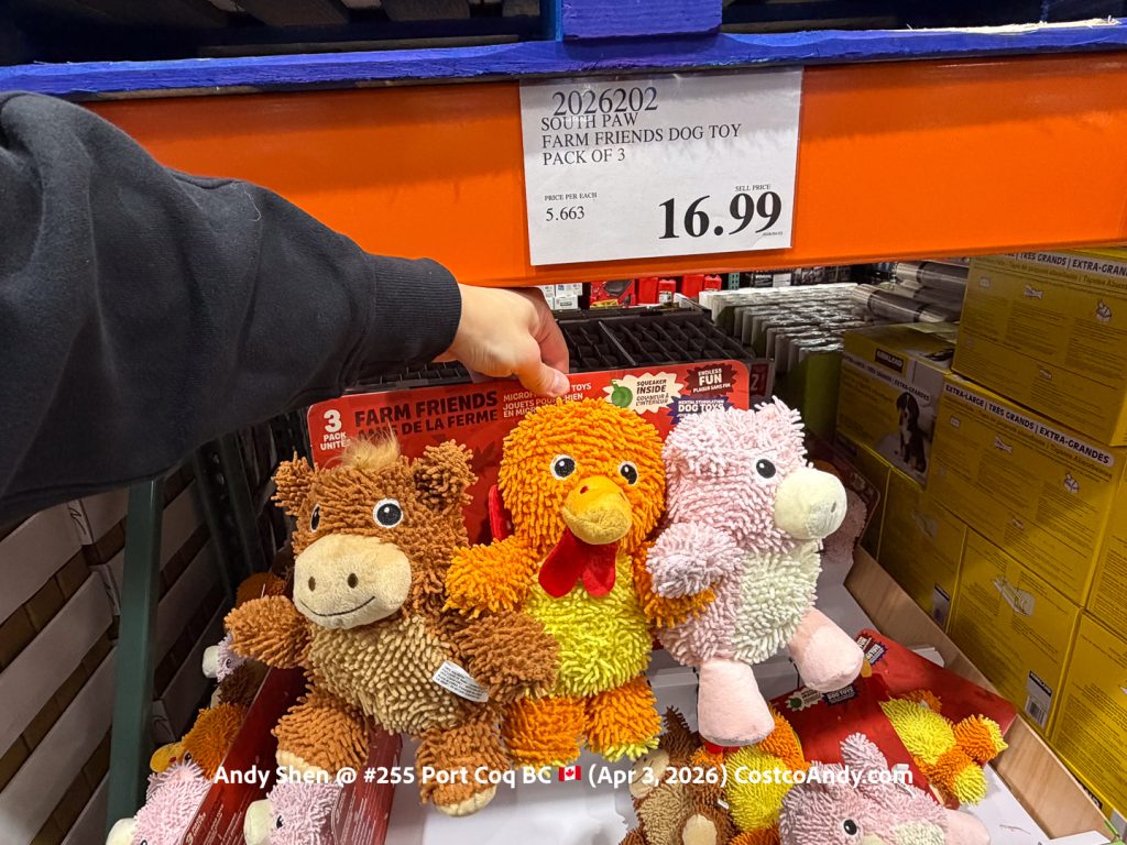 SOUTH PAW FARM FRIENDS DOG TOY PACK OF 3