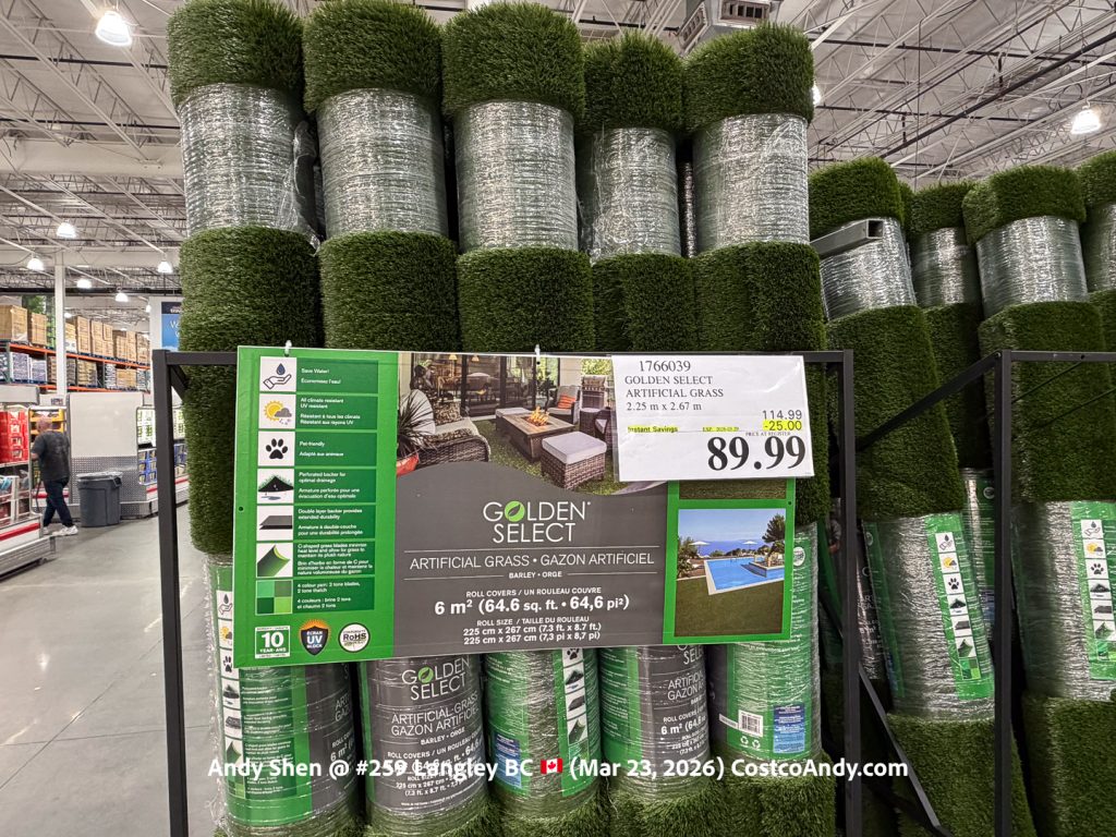 GOLDEN SELECT ARTIFICIAL GRASS 2.25 M X 2.67 M