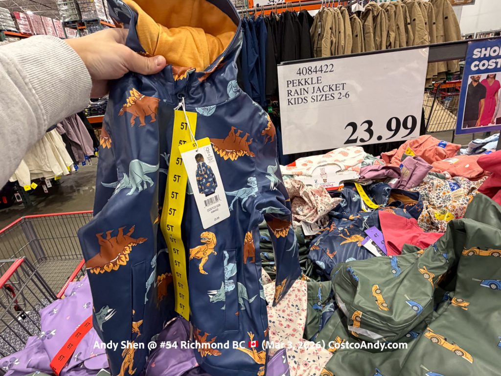 PEKKLE RAIN JACKET KIDS SIZES 2-6