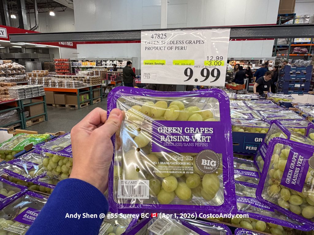 GREEN SEEDLESS GRAPES 3LB