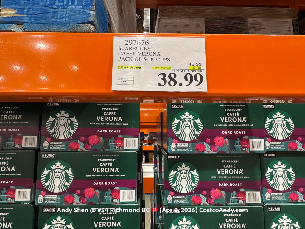 STARBUCKS CAFFE VERONA PACK OF 54 K-CUPS