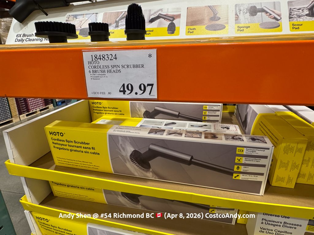 HOTO CORDLESS SPIN SCRUBBER 6 BRUSH HEADS