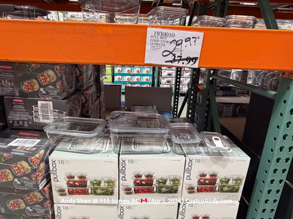 PULL BOX FOOD STORAGE SET 18 PIECES