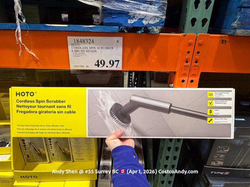 HOTO CORDLESS SPIN SCRUBBER 6 BRUSH HEADS