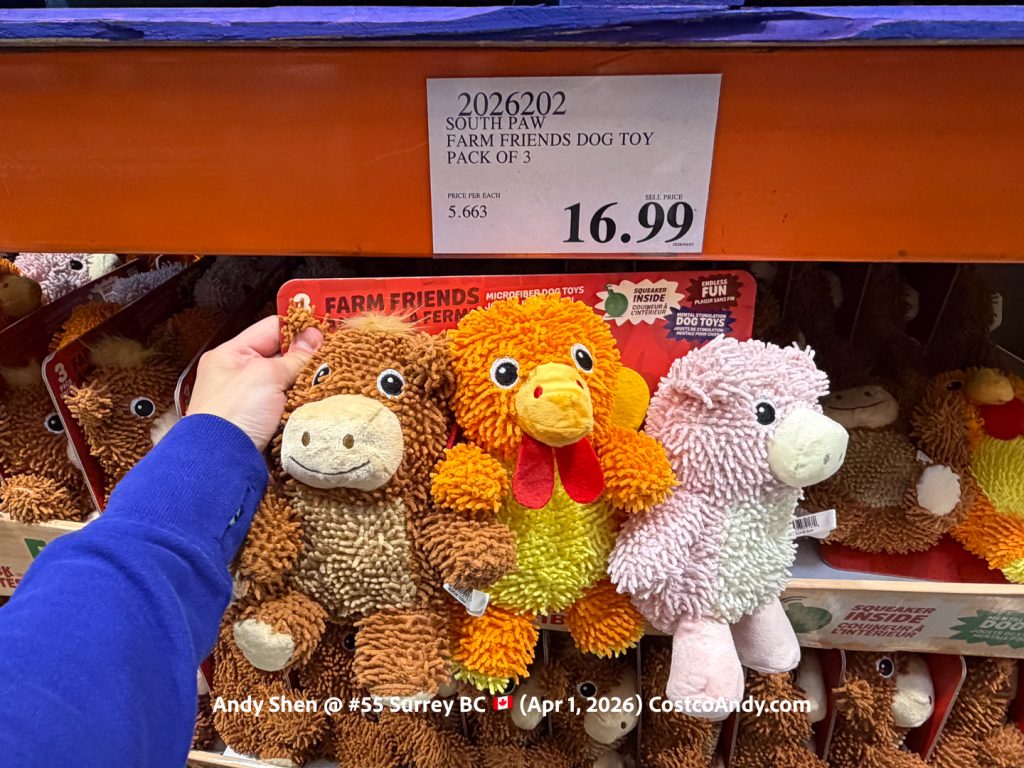 SOUTH PAW FARM FRIENDS DOG TOY PACK OF 3