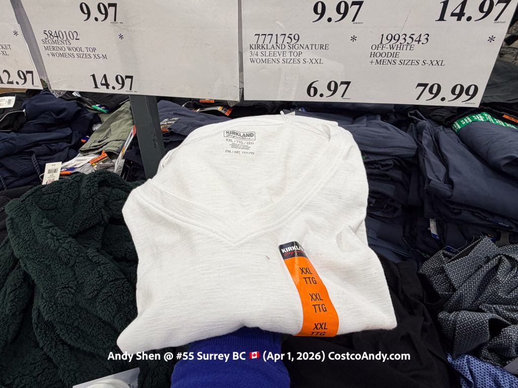 KIRKLAND SIGNATURE 3/4 SLEEVE TOP WOMENS SIZES S-XXL