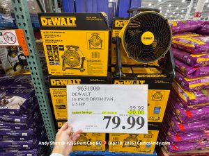DEWALT 16 INCH DRUM FAN
