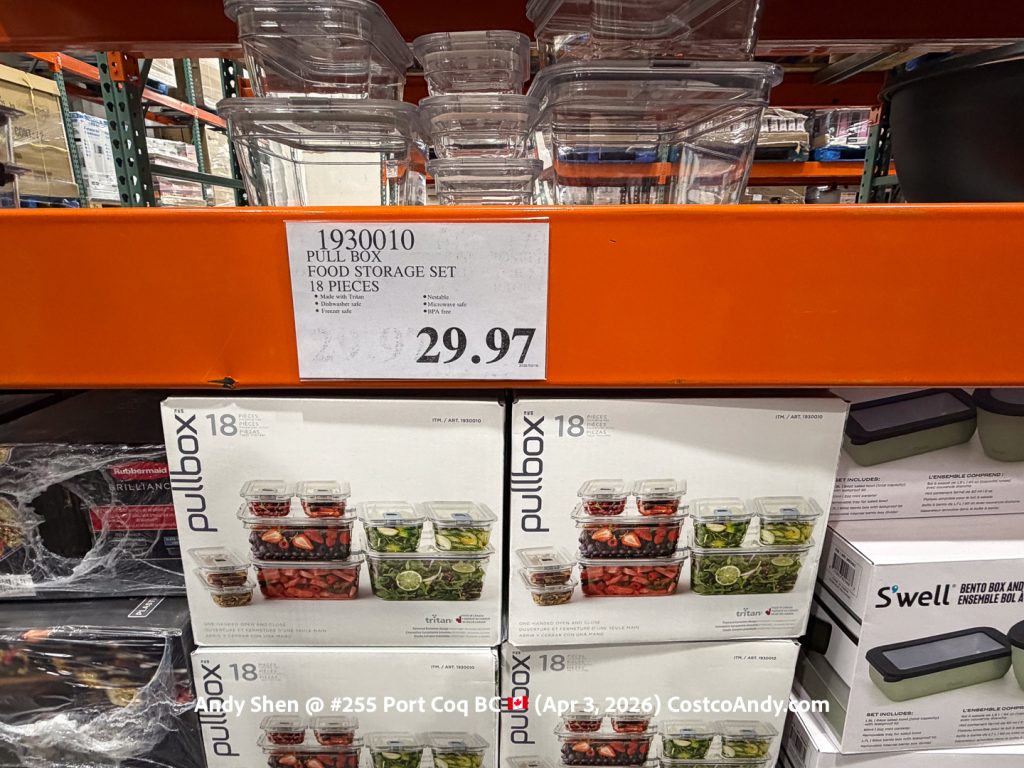 PULL BOX FOOD STORAGE SET 18 PIECES