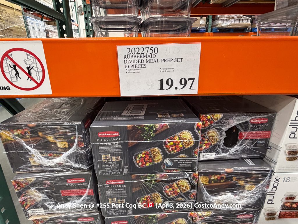 RUBBERMAID DIVIDED MEAL PREP SET 10 PIECES