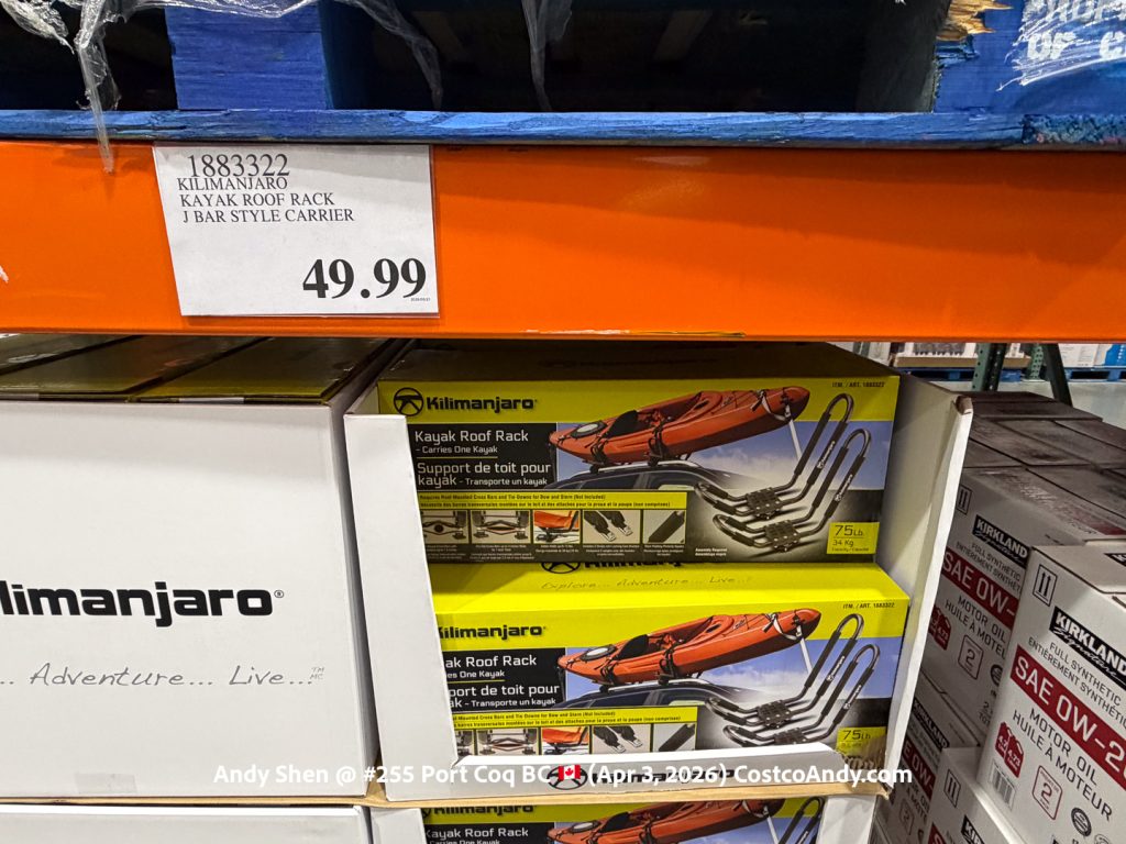 KILIMANJARO KAYAK ROOF RACK J BAR STYLE CARRIER