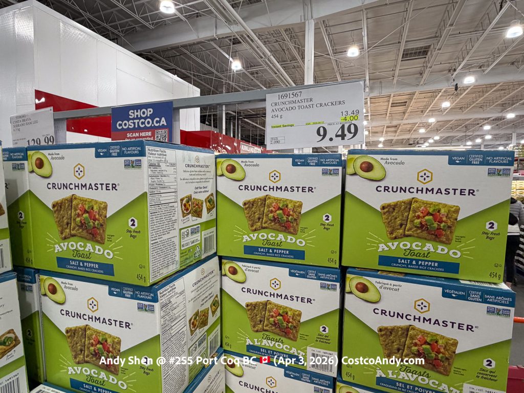 CRUNCHMASTER AVOCADO TOAST CRACKERS 454G