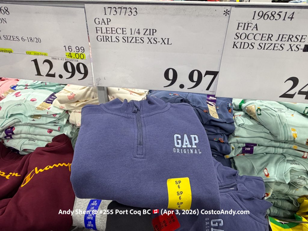 GAP FLEECE 1/4 ZIP GIRLS SIZES XS-XL
