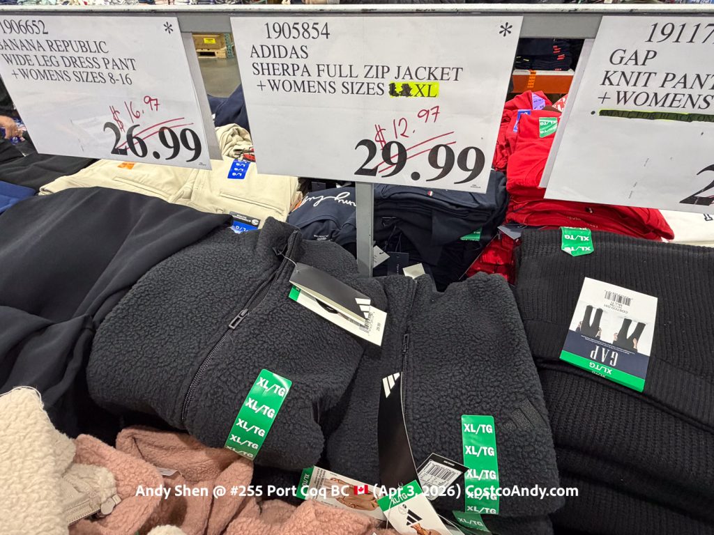 ADIDAS SHERPA FULL ZIP JACKET + WOMENS SIZES XS-XL