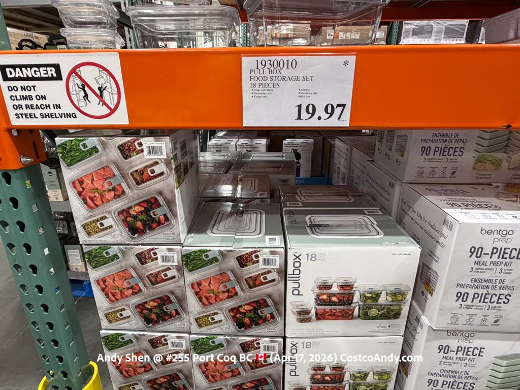 PULL BOX FOOD STORAGE SET 18 PIECES