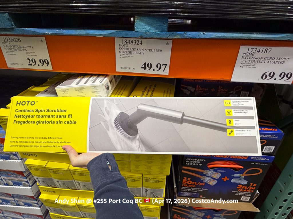 HOTO CORDLESS SPIN SCRUBBER 6 BRUSH HEADS