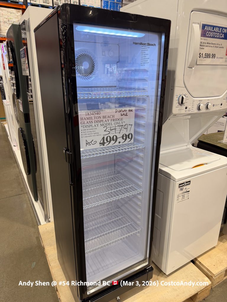 HAMILTON BEACH GLASS DISPLAY FRIDGE