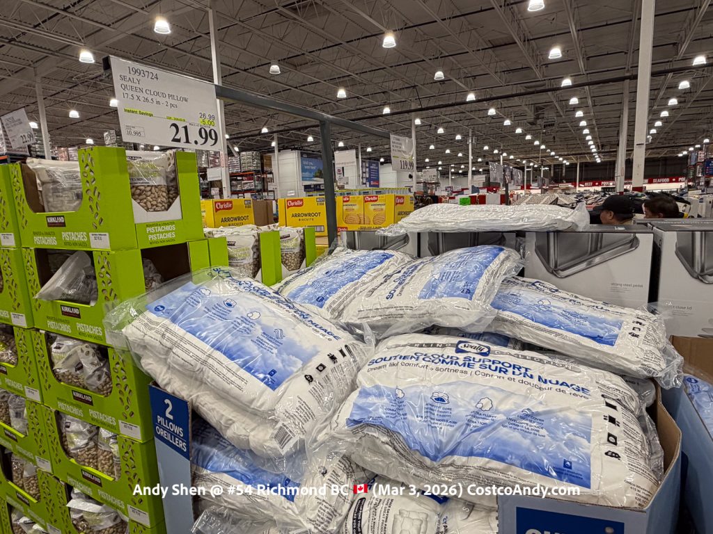 SEALY QUEEN CLOUD PILLOW 17.5 X 26.5 IN – 2 PCS