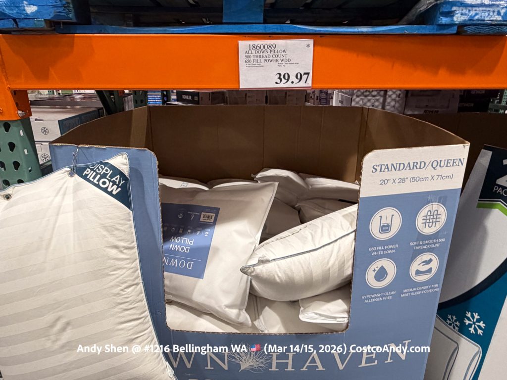 All Down Pillow 500 Thread Count 650 Fill Power WDD