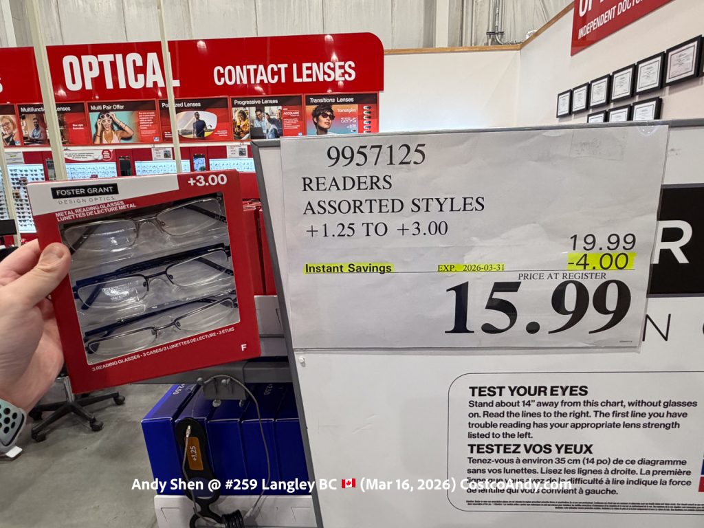 READERS ASSORTED STYLES +1.25 TO +3.00