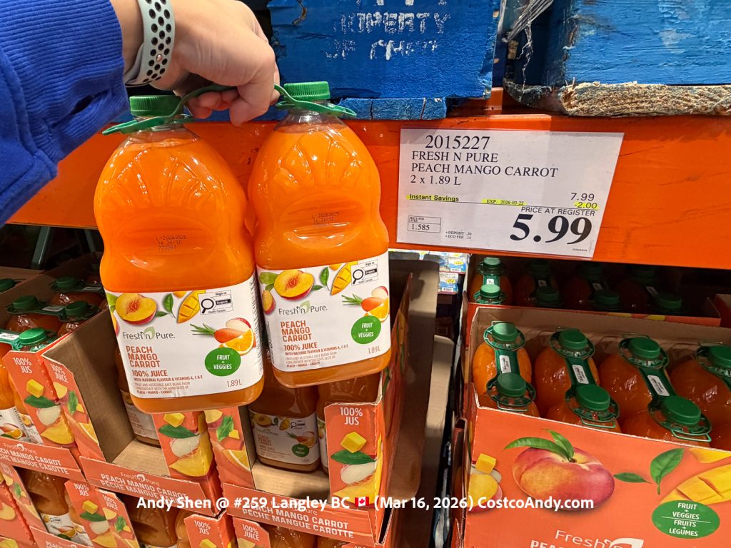 FRESH N PURE PEACH MANGO CARROT 2 X 1.89 L