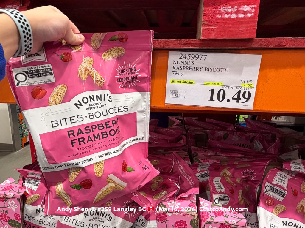 NONNI’S RASPBERRY BISCOTTI 794G