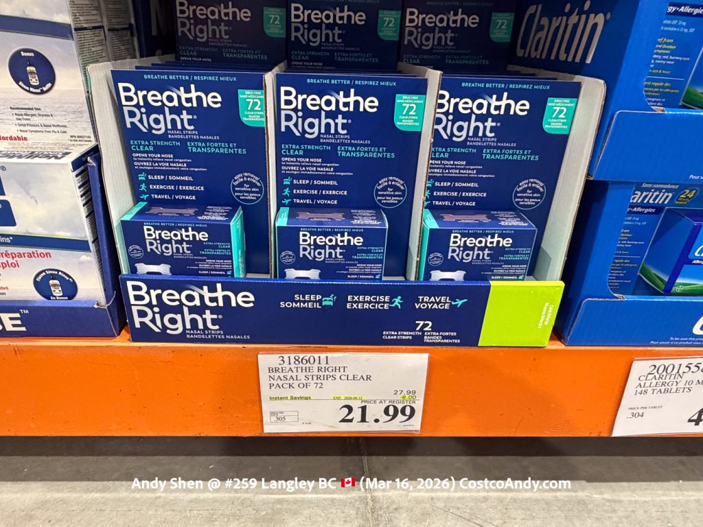BREATHE RIGHT NASAL STRIPS CLEAR PACK OF 72