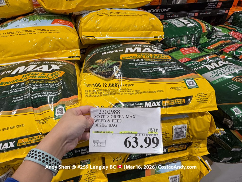 SCOTTS GREEN MAX WEED & FEED 18.2KG BAG