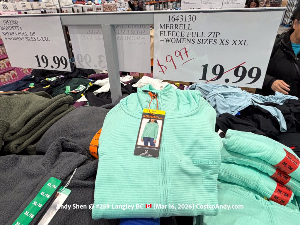 MERRELL FLEECE FULL ZIP +WOMENS SIZES XS-XXL