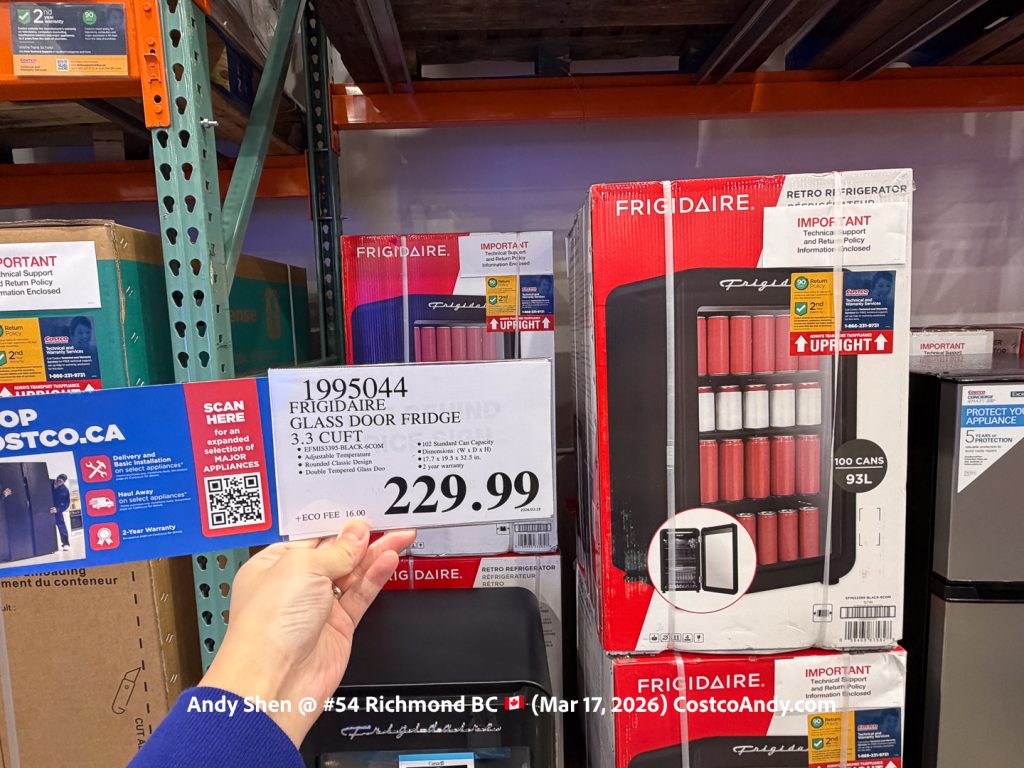 FRIGIDAIRE GLASS DOOR FRIDGE 3.3 CUFT