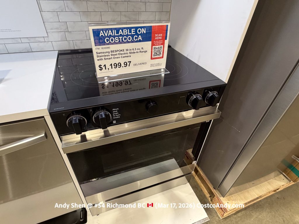 SAMSUNG BESPOKE 30IN 6.3CUFT STAINLESS STEEL ELECTRIC SLIDE-IN RANGE WITH SMART OVEN CAMERA