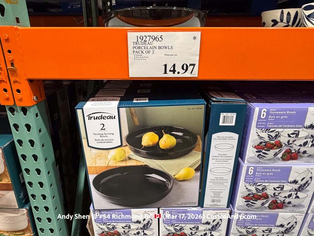 TRUDEAU PORCELAIN BOWLS PACK OF 2