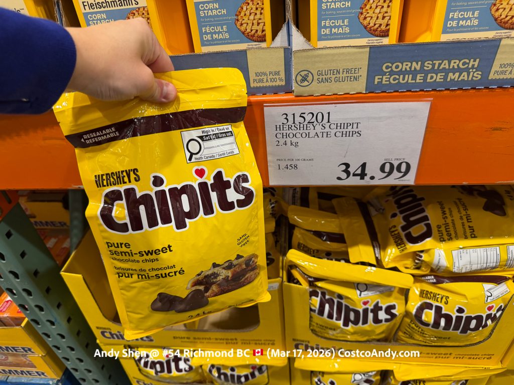 HERSHEY’S CHIPITS CHOCOLATE CHIPS 2.4 KG