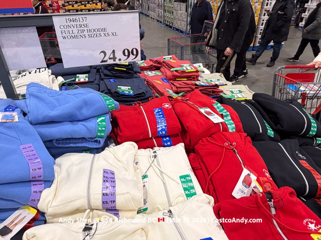 CONVERSE FULL ZIP HOODIE WOMENS SIZES XS-XL