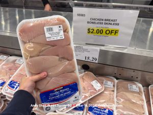 CHICKEN BREAST BONELESS SKINLESS (PER KG)
