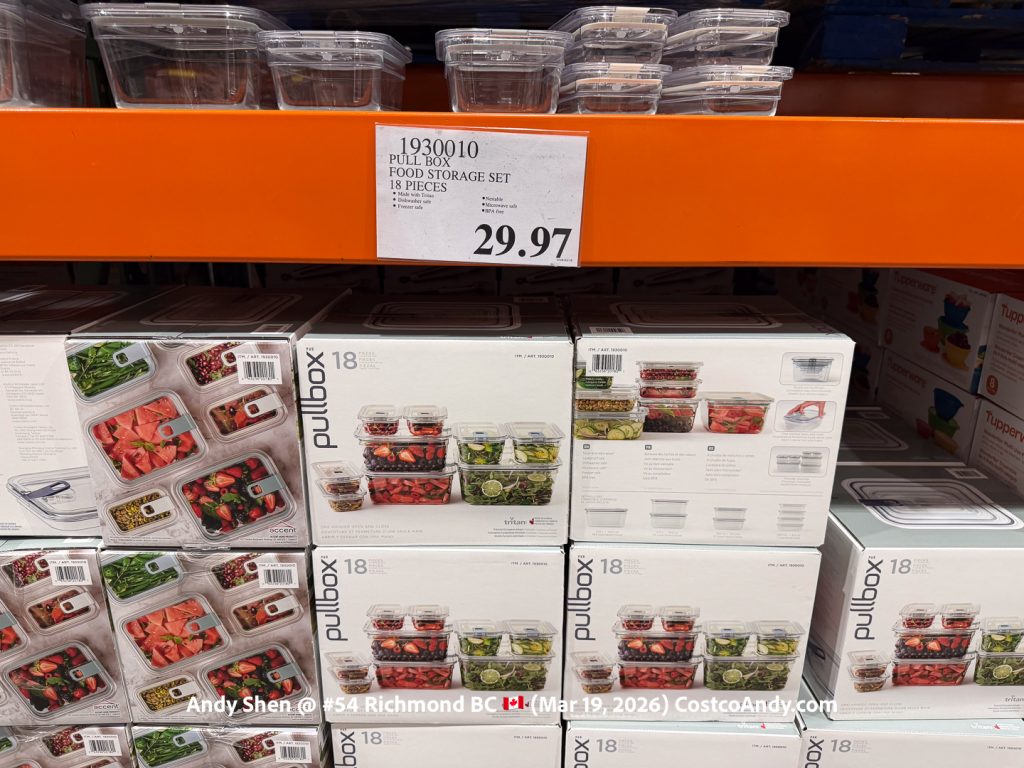 PULL BOX FOOD STORAGE SET 18 PIECES