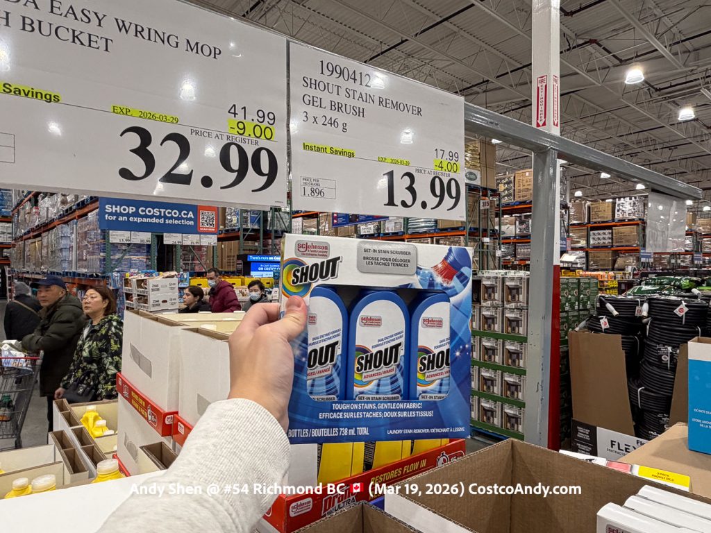 SHOUT STAIN REMOVER GEL BRUSH 3 x 246 g