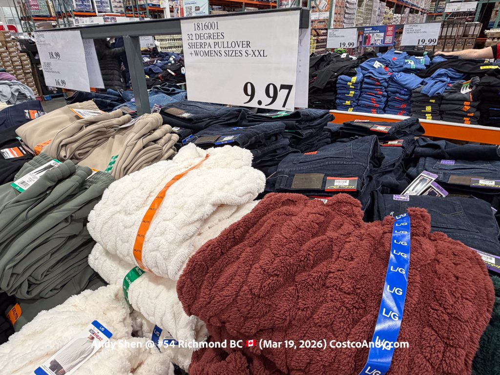 32 DEGREES SHERPA PULLOVER +WOMENS SIZES S-XXL