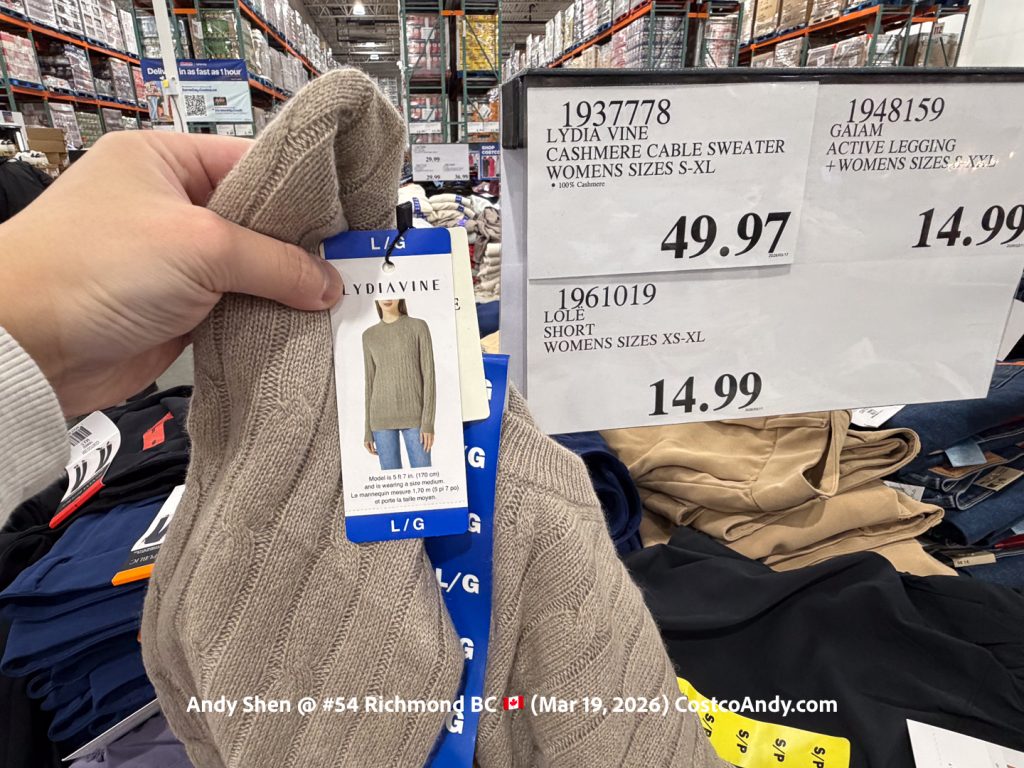 LYDIA VINE CASHMERE CABLE SWEATER WOMENS SIZES S-XL