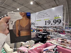 JONES NEW YORK SEAMLESS BRA 2PK + WOMENS SIZES S-XL