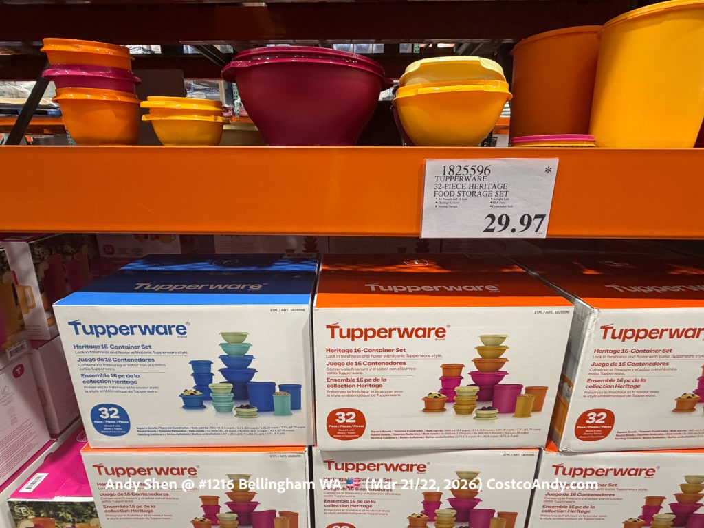 TUPPERWARE 32-PIECE HERITAGE FOOD STORAGE SET