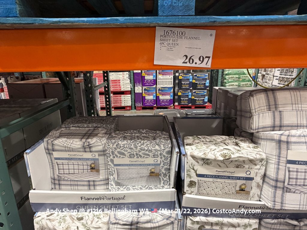 PORTUGUESE FLANNEL SHEET SET 4PC QUEEN