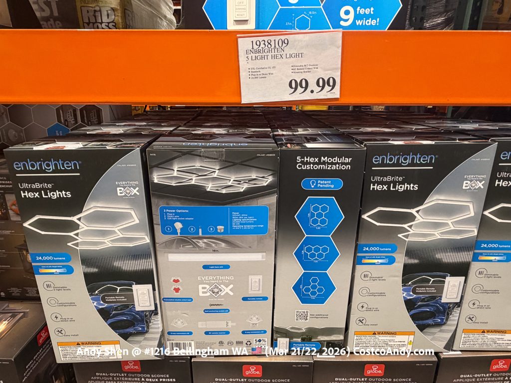 ENBRIGHTEN 5 LIGHT HEX LIGHT ^